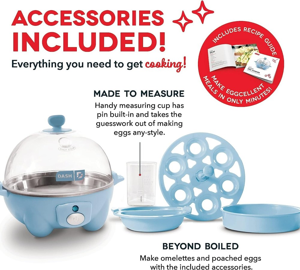 "DASH Rapid Egg Cooker: Cook 6 Eggs, Your Way!"