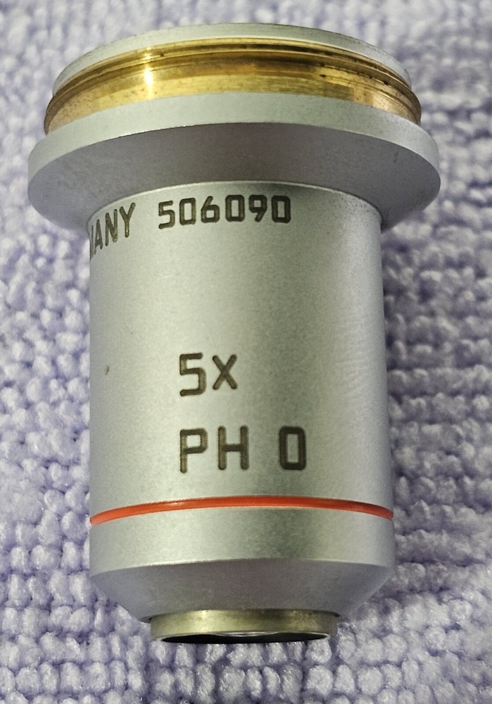Leica 506090 N Plan 5x/0.12 PH 0 ∞/-/A Phase Contrast Microscope Objective