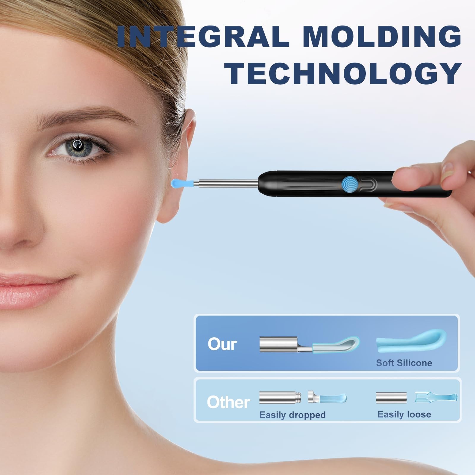 Wireless Ear Wax Remover Set, 1296P Camera HD Ear Endoscope Spoon Pick Tools.