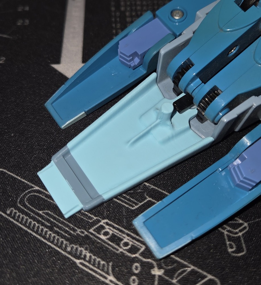 Transformers G1 Blurr 3D Printed Replacement Shield Front Clip