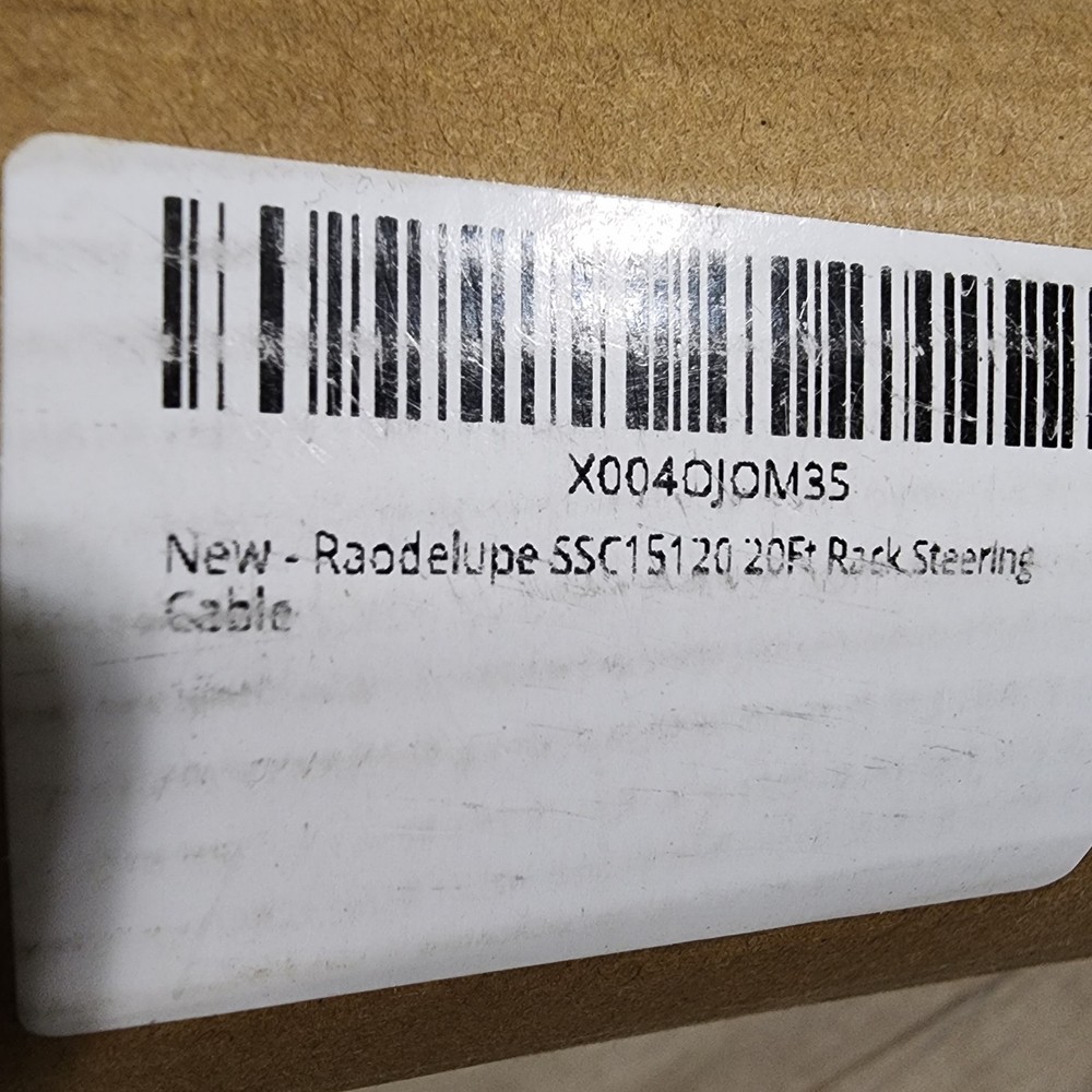 Rack SSC134 Back Mount Mechanical Steering Cable | 20' | SSC13420