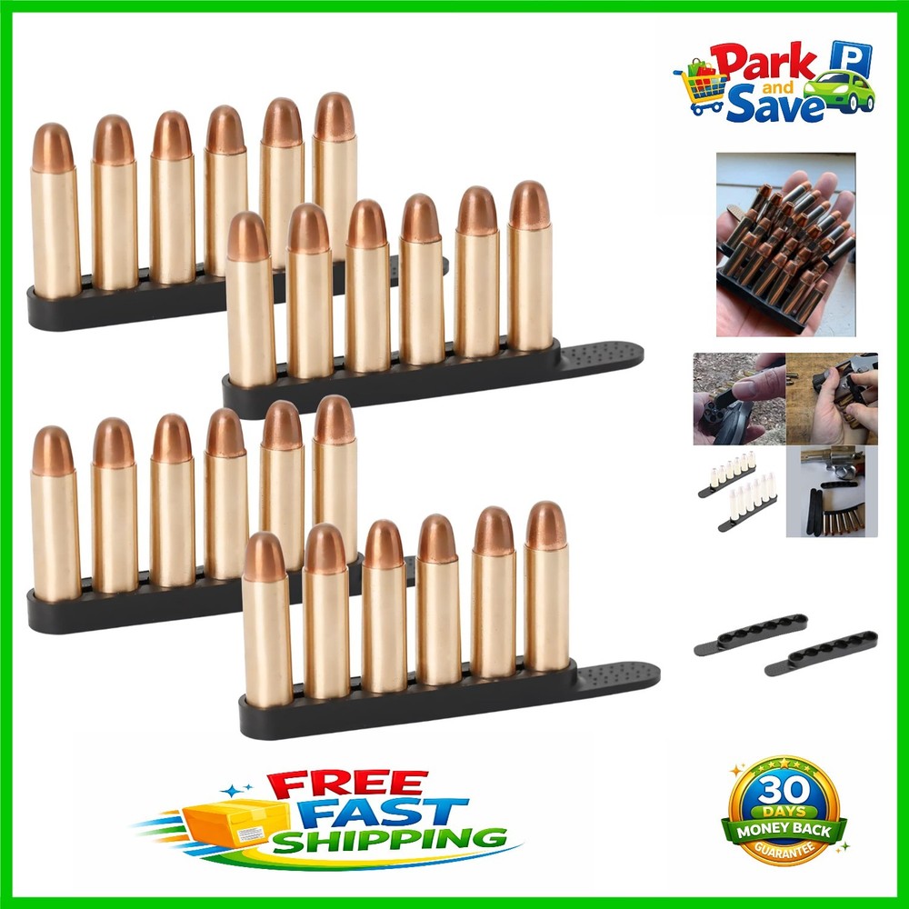 Compact Speed Loader for .38/.357 Revolvers - 6 Rounds, 4 Pack Urethane