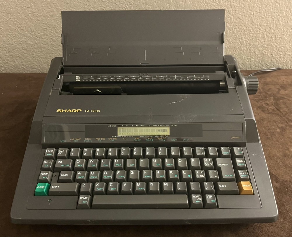 Sharp PA-3030 Portable Electric Intelliwriter-Plus Typewriter