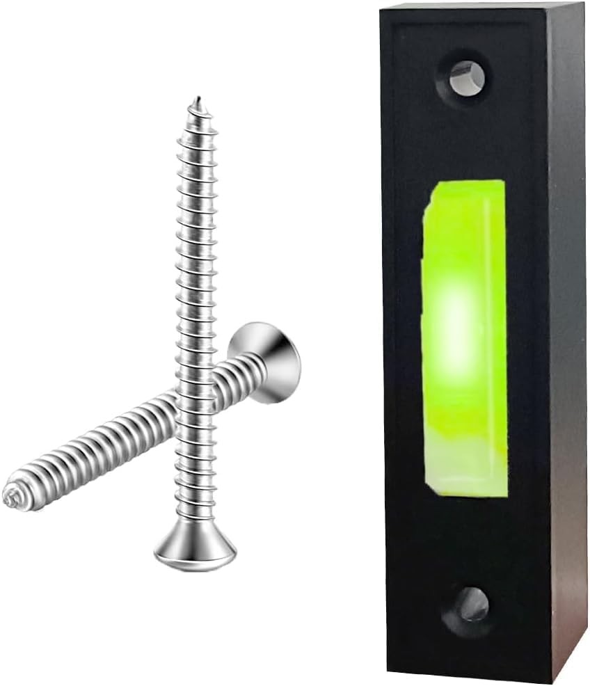 LED Lighted Doorbell Button Wired, Door Bell Ringer Push Buttons black