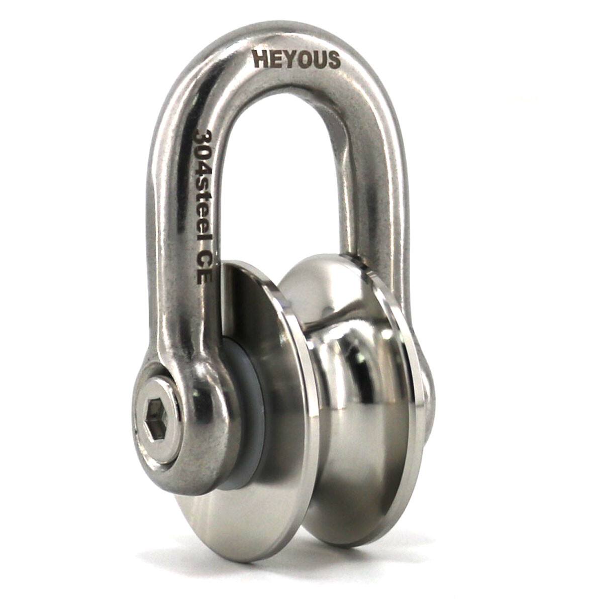 Stainless Steel Pulley Wheel Cable Rope Pulley Block, New