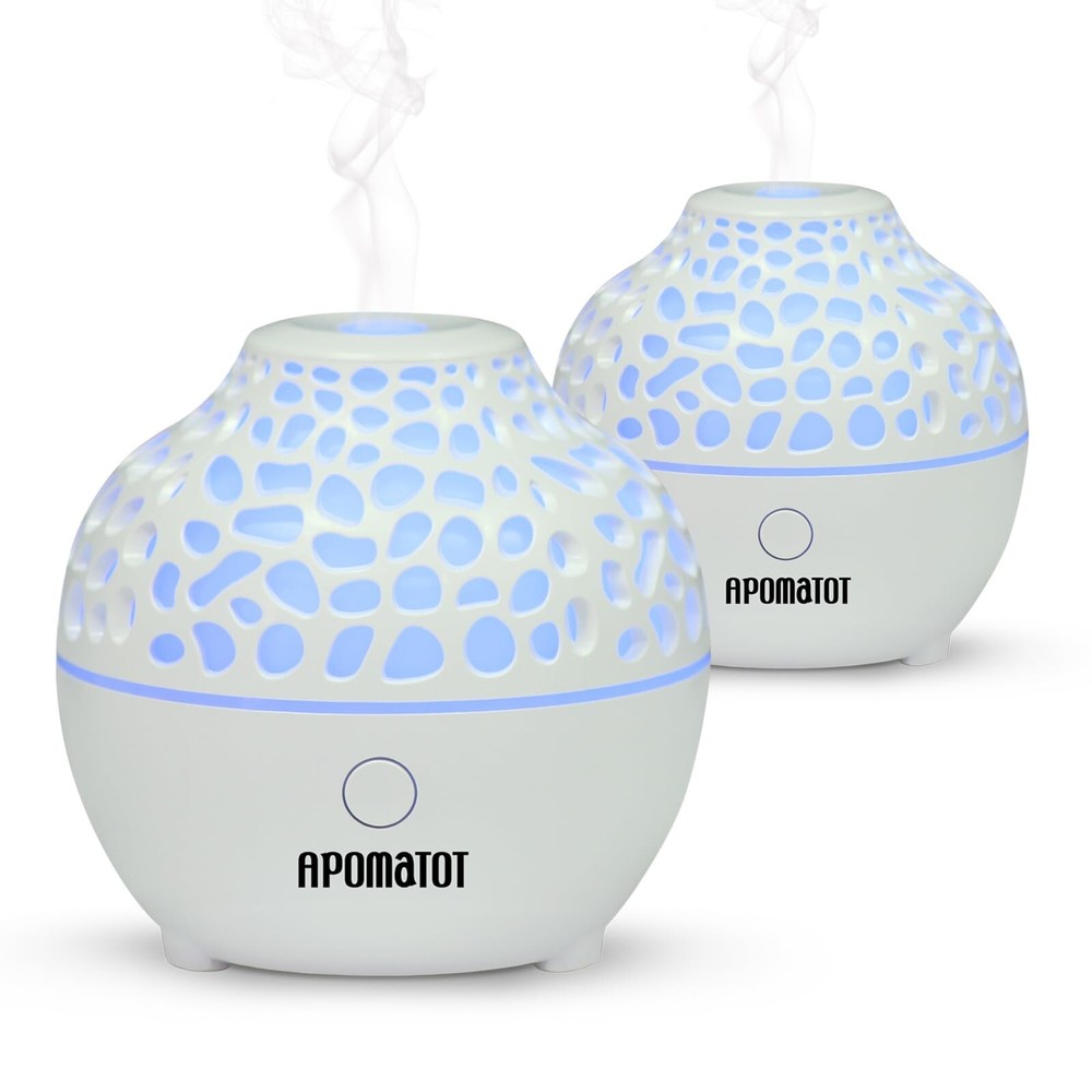 APOMOTOT 2 Pack Essential Oil Diffuser,Mini Portable Aromatherapy D... Fast Ship
