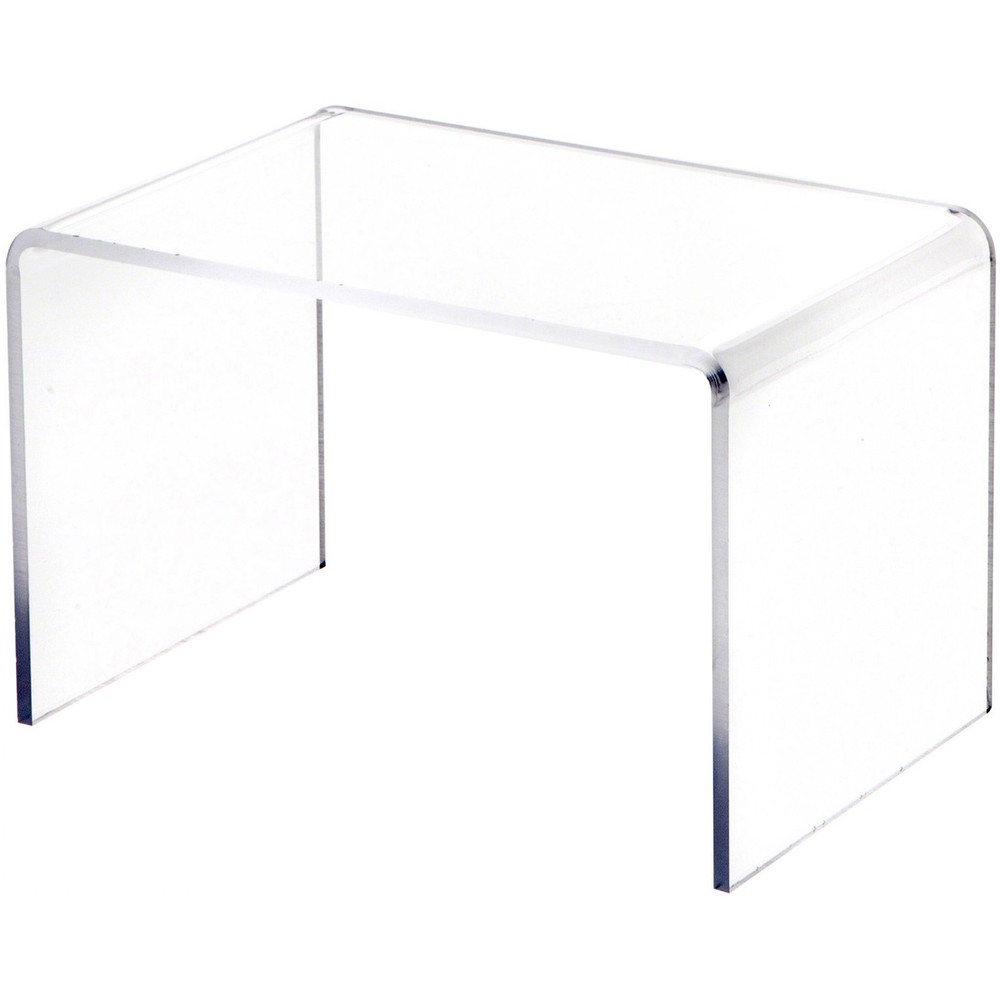 Plymor Clear Acrylic Small Rectangular Display Riser, 5" H x 7.5" W x 5" D