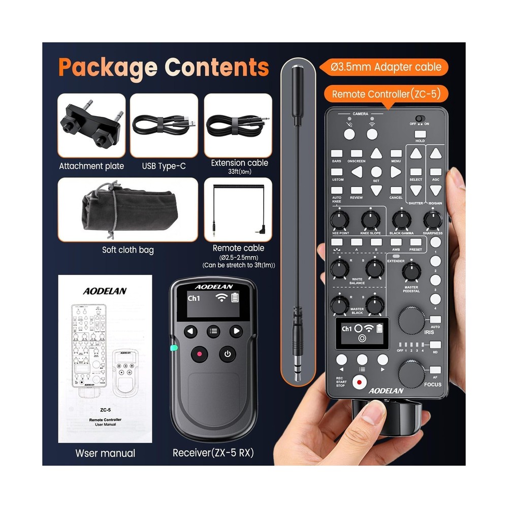ZC-5 Wireless Camcorder Controller for Canon Professional Cameras