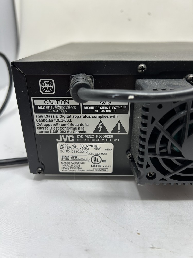 JVC SR-DVM600U DVM, CD player recorder
