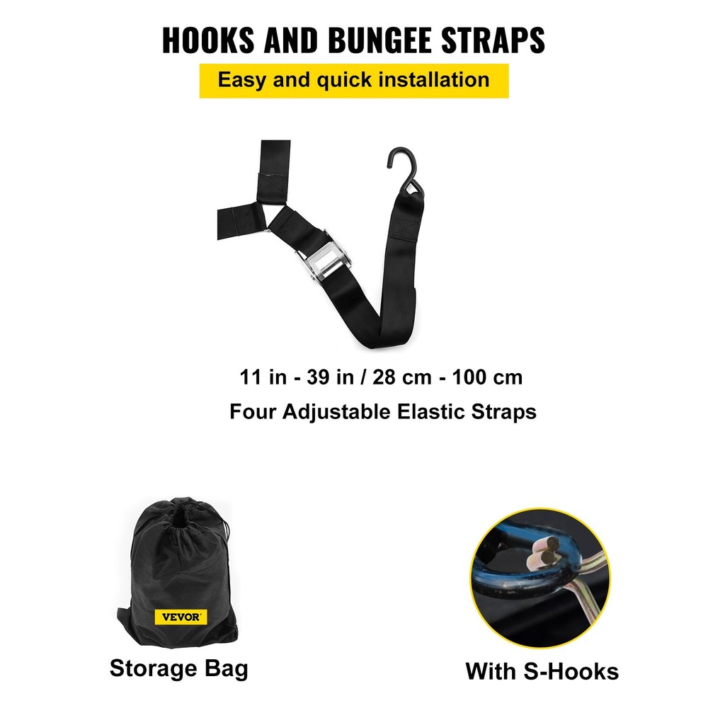 Truck Bed Cargo Nets for Pickup Trucks with S Hooks