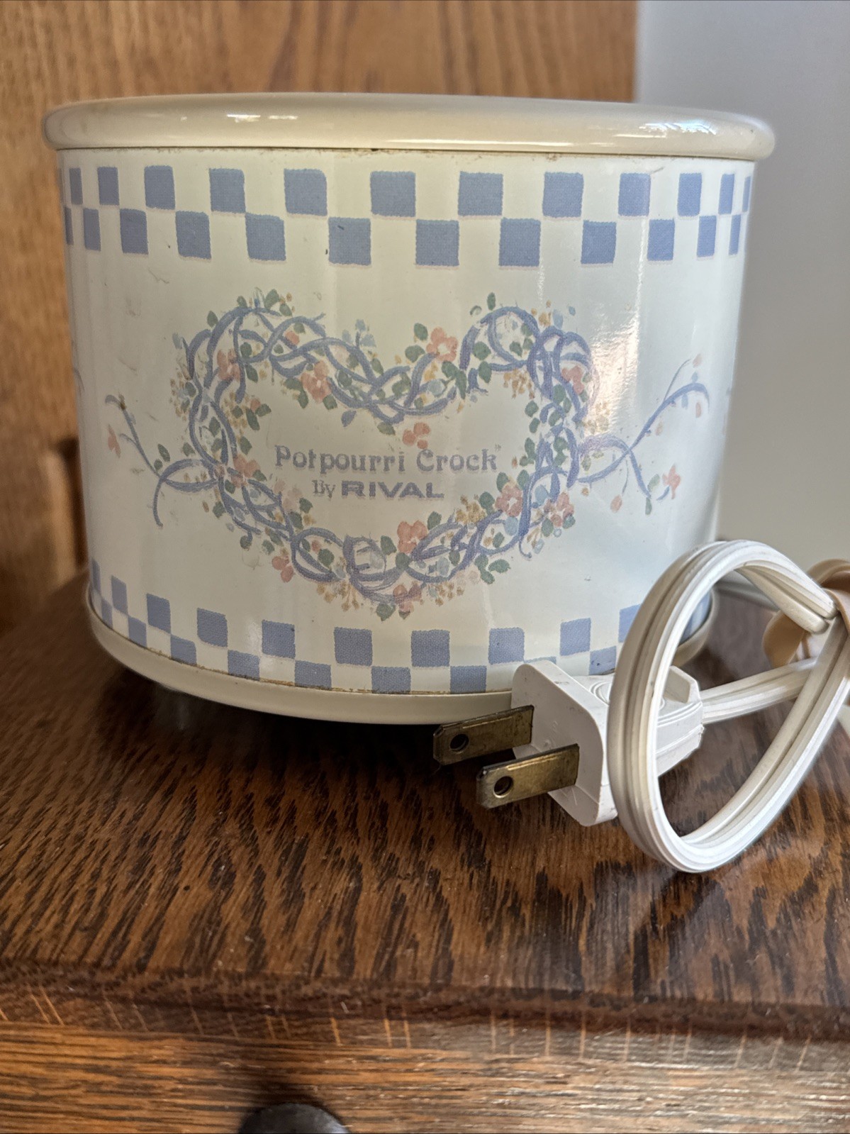 Vintage 1988 Country Hearts Electric Potpourri Crock By Rival Tested Works