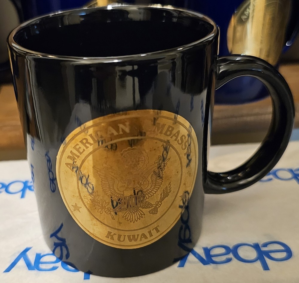 US United States American Embassy KUWAIT  Coffee Cup 3.9 inch Mug