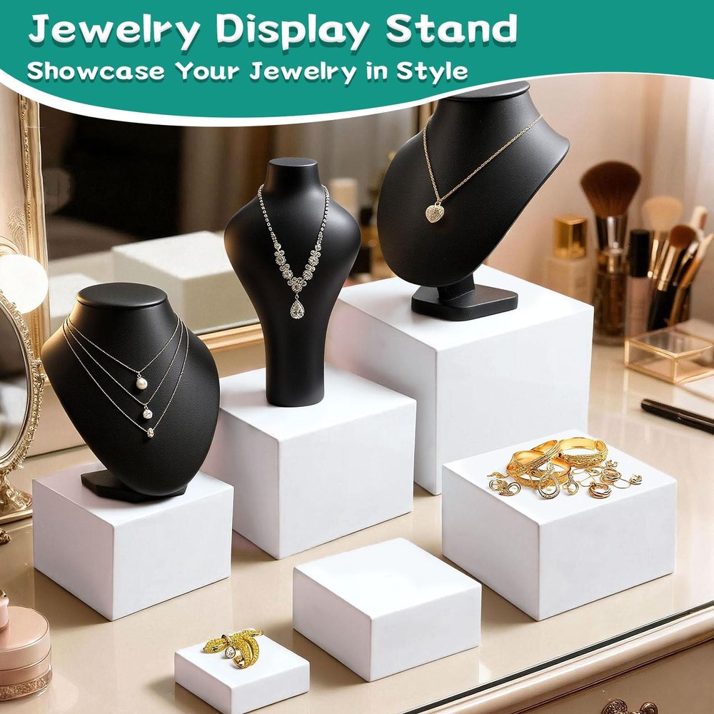 6PCS Buffet Risers, White Acrylic Food Display Boxes for Buffet Table, Party ...