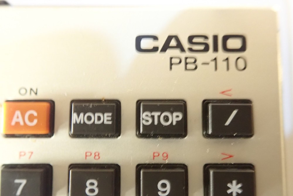 Vintage CASIO PB-110 Pocket Computer BASIC Programmable Calculator Japan