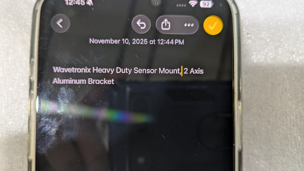 Wavetronix Heavy Duty Sensor Mount, 2 Axis Aluminum Bracket great condition