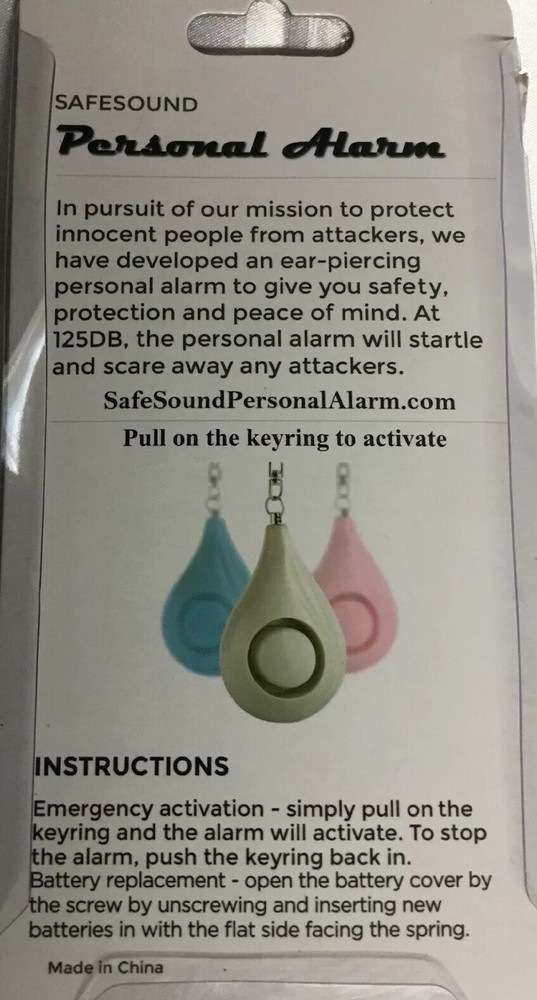 NIB PERSOONAL ALARM KEYCHAIN
