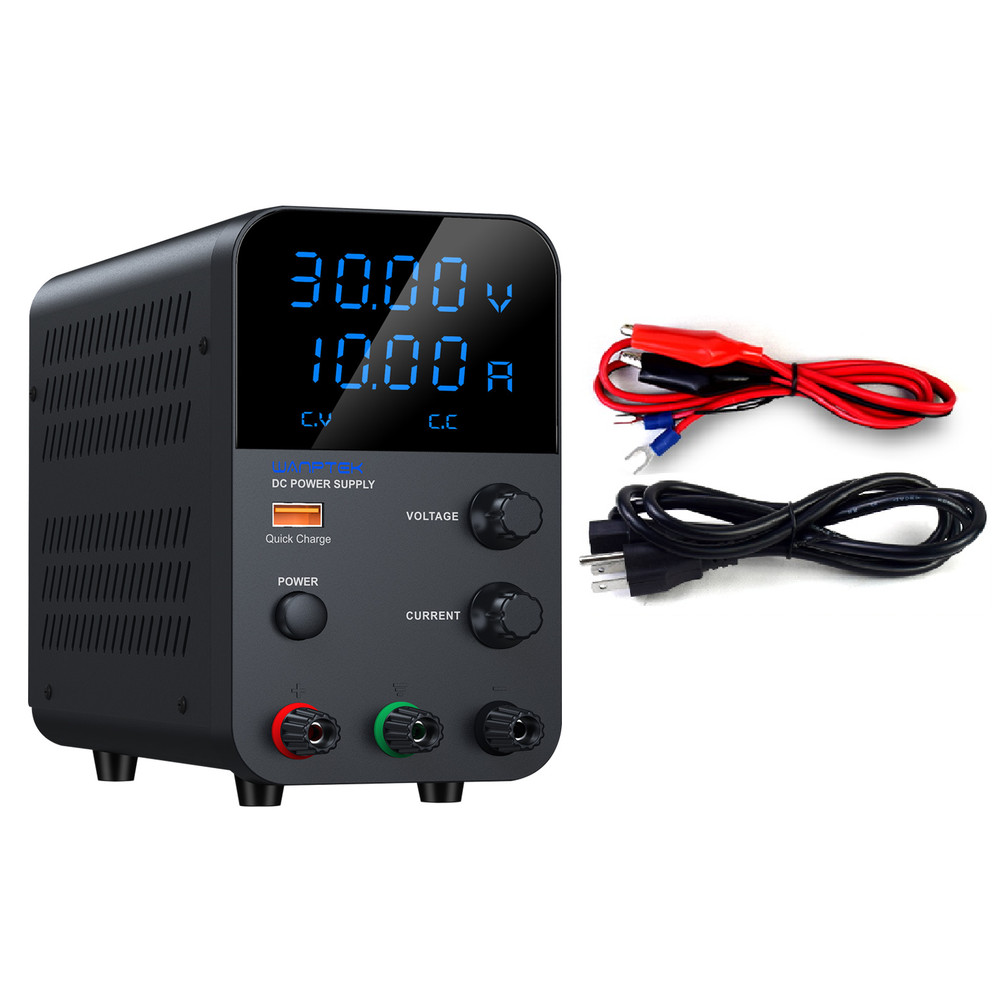 Wanptek Adjustable DC 0-30V 0-10A 3010 Lab Power Supply Variable Bench Switching