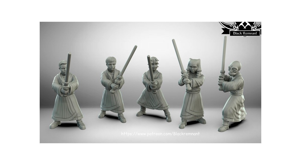 5pc Kid Apprentice Set - 28mm - 40mm Scale | Star Wars Legion Mini