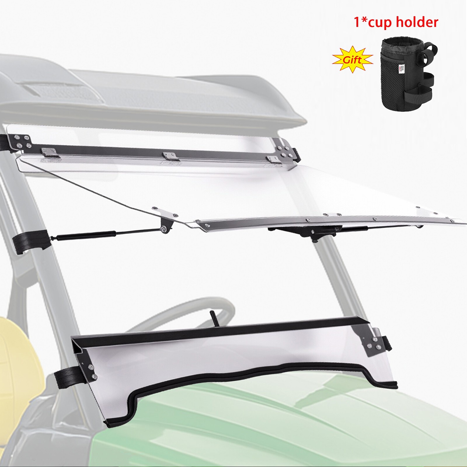 3-in-1 Flip Front Windshield For John Deere Gator 620i/625i /825i/HPX/XUV 850