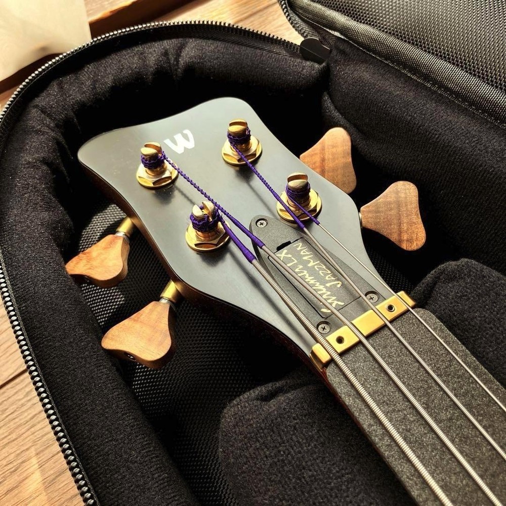 Warwick Masterbuilt Streamer Jazzman Nirvana Black Brass Hardware Wenge PLEK'd G