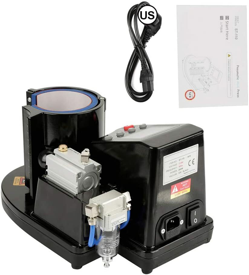 FreeSub Mug Press Machine Pneumatic Auto Transfer Sublimation Heat Press ST-110