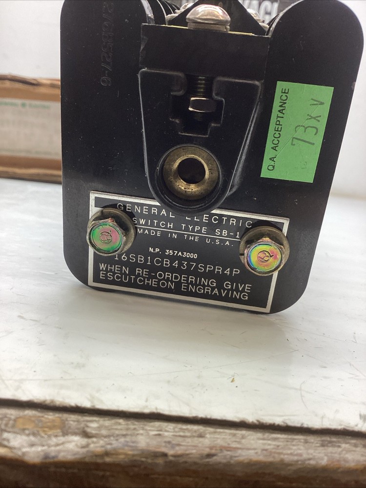 GE Type SB-1 Switch 16SB1CB437SPR4P NIB