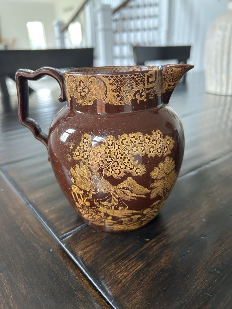 Yellow Printed Brownware YBP Jug