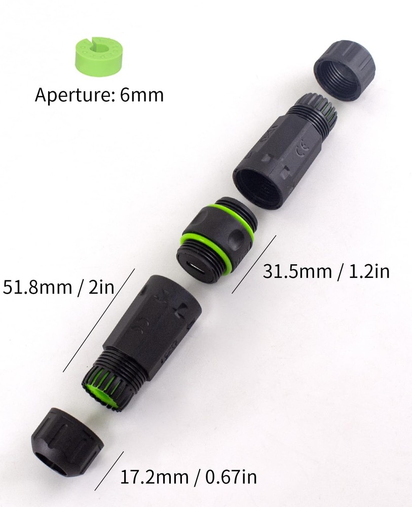 Poyiccot Waterproof USB C Connector 10Gbps, C Data Connector,...