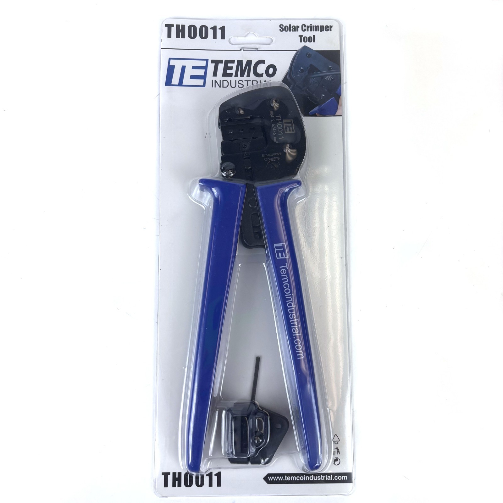TEMCo TH0011 Solar Crimper Tool PV Terminal Crimping Solar Panel Crimp Connector