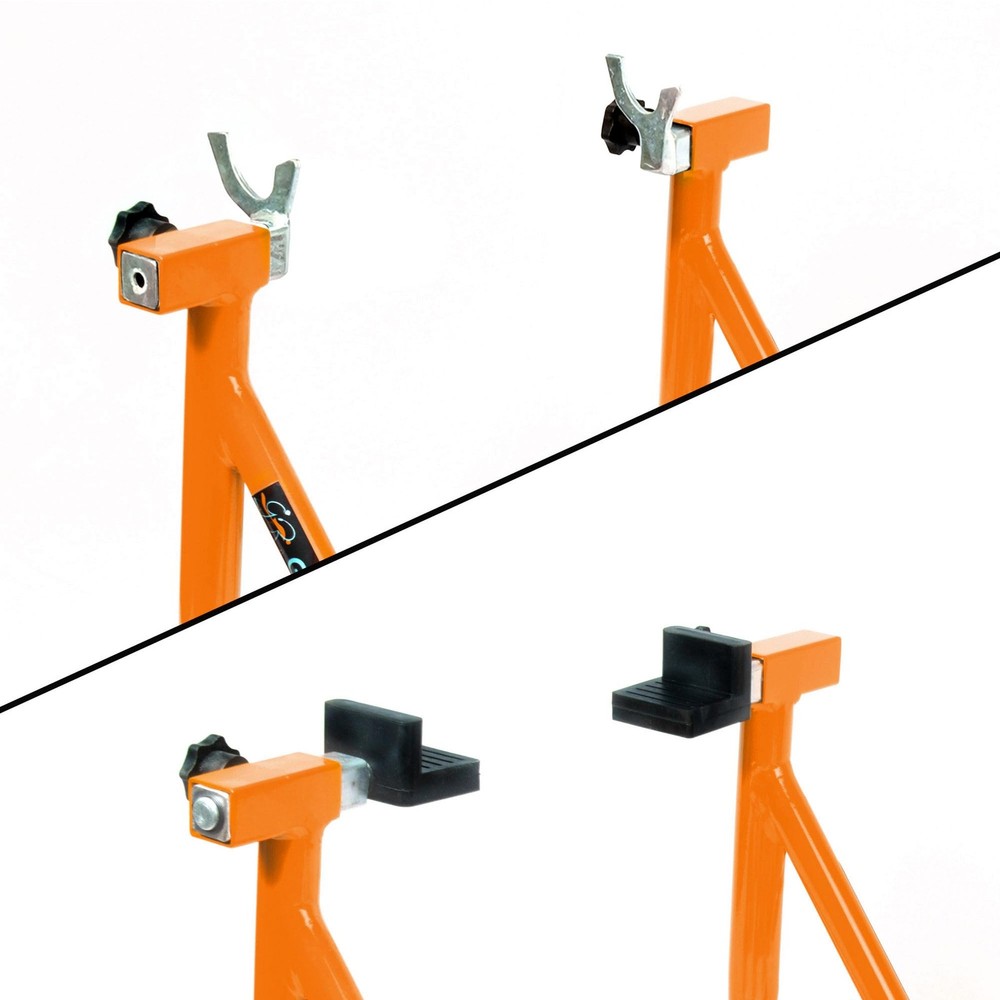 Universal Adjustable Rear Paddock Stand for Motorcycle with Swingarm Rest 360...