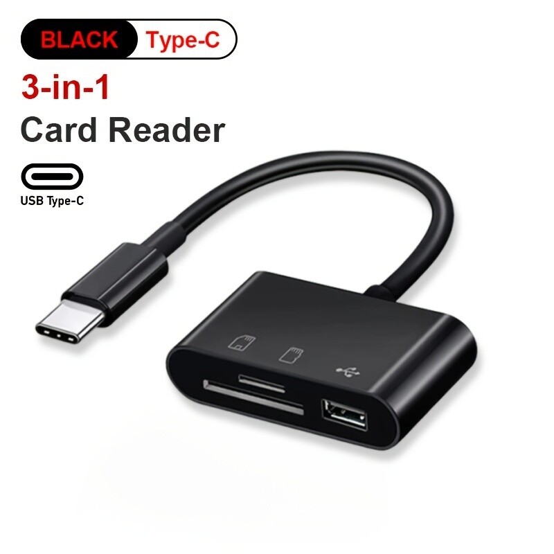 Type C Micro USB Adapter USB TF SD Card Reader USB-C Memory Card Adapter