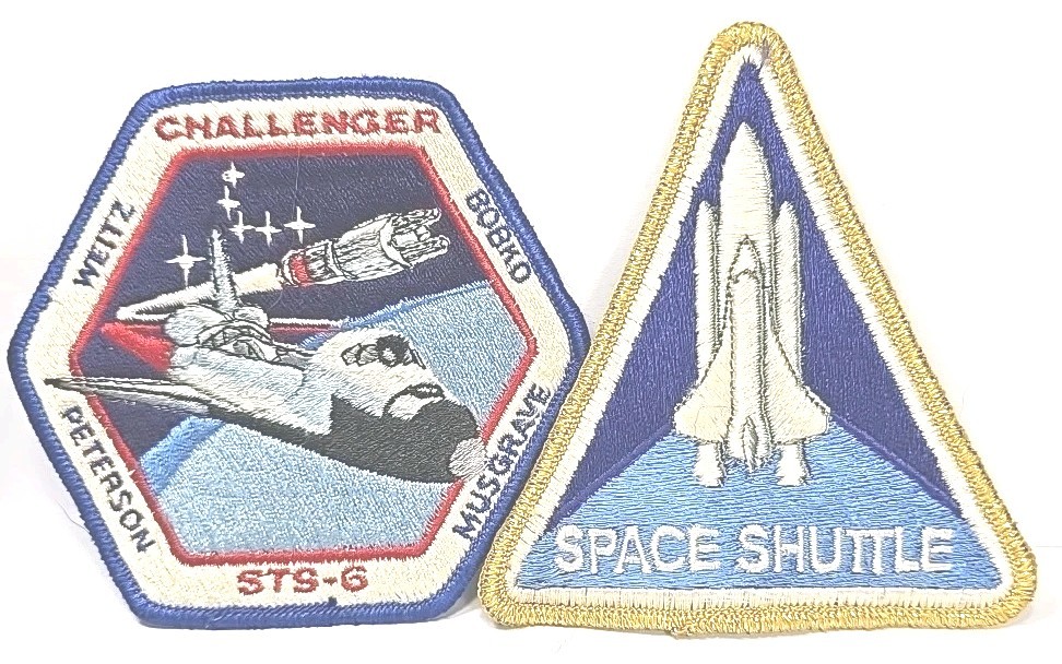 Patches (2) Space shuttle approx. 4.5 " tall