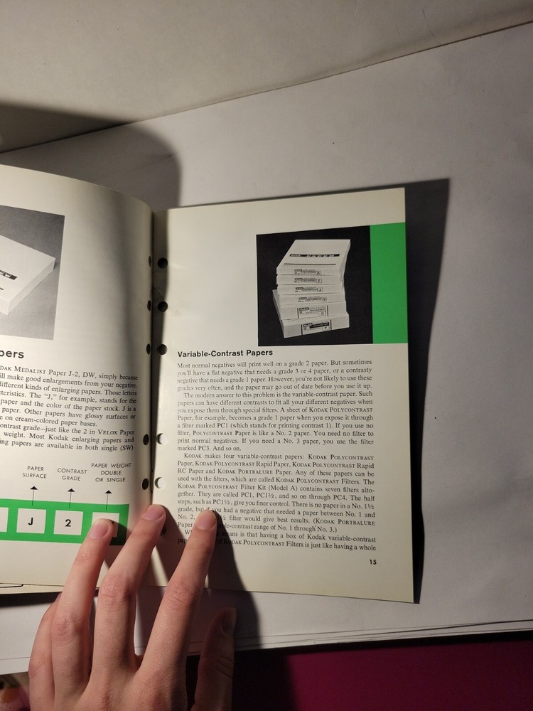 KODAK BASIC DEVELOPING, PRINTING, ENLARGING Paperback 1971 RARE PROMO ITEM