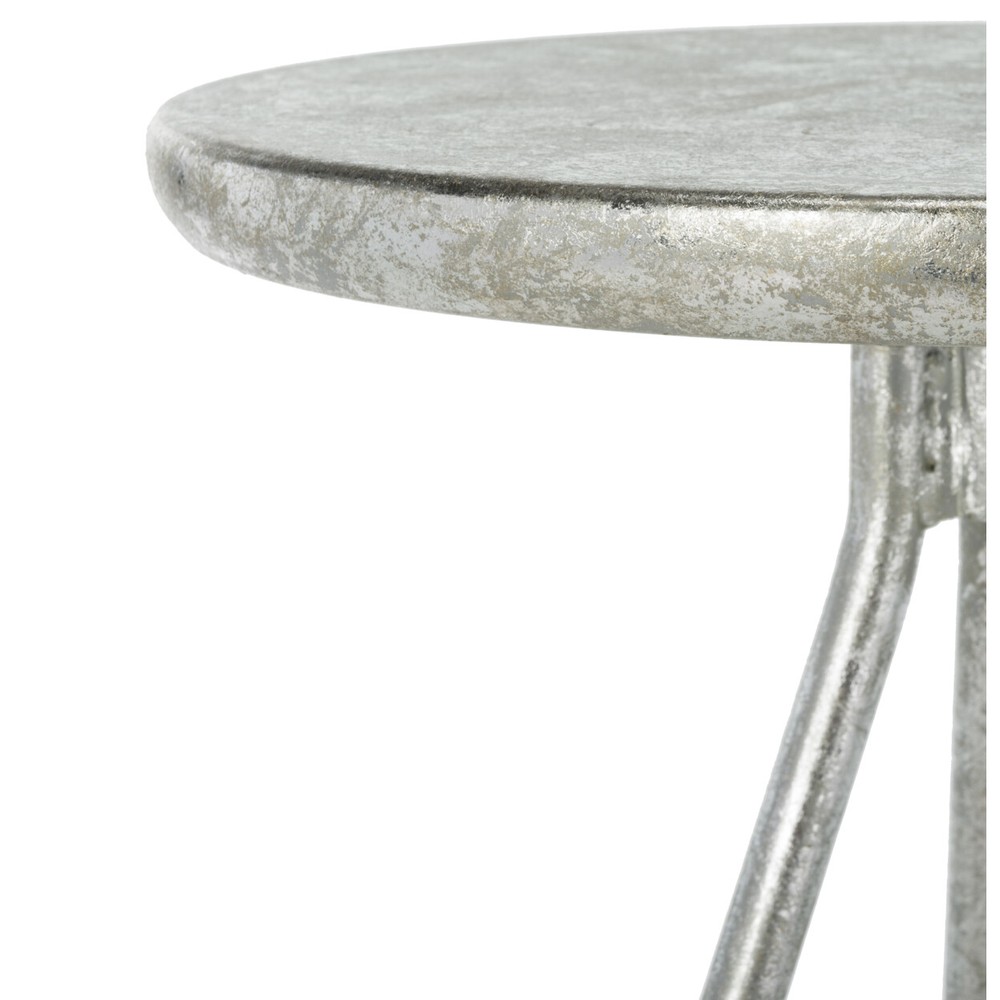 SAFAVIEH Galexia Bar Stool | Silver / Leaf |