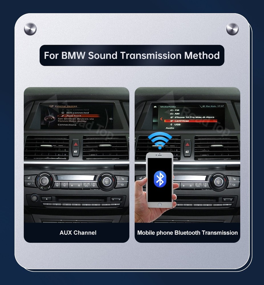 Wireless Carplay Android Auto Retrofit For BMW X5 E70 X6 E71 X1 E84 CIC 2009-15