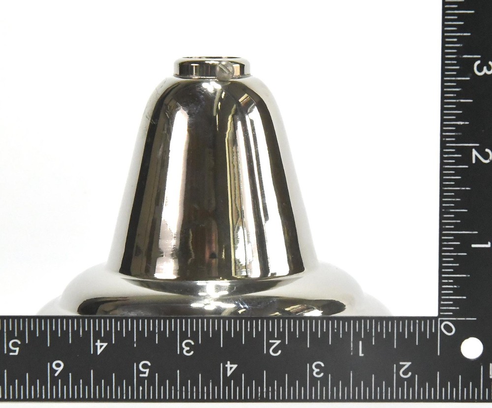 NOS CHROME FINISH CEILING BELL CANOPY