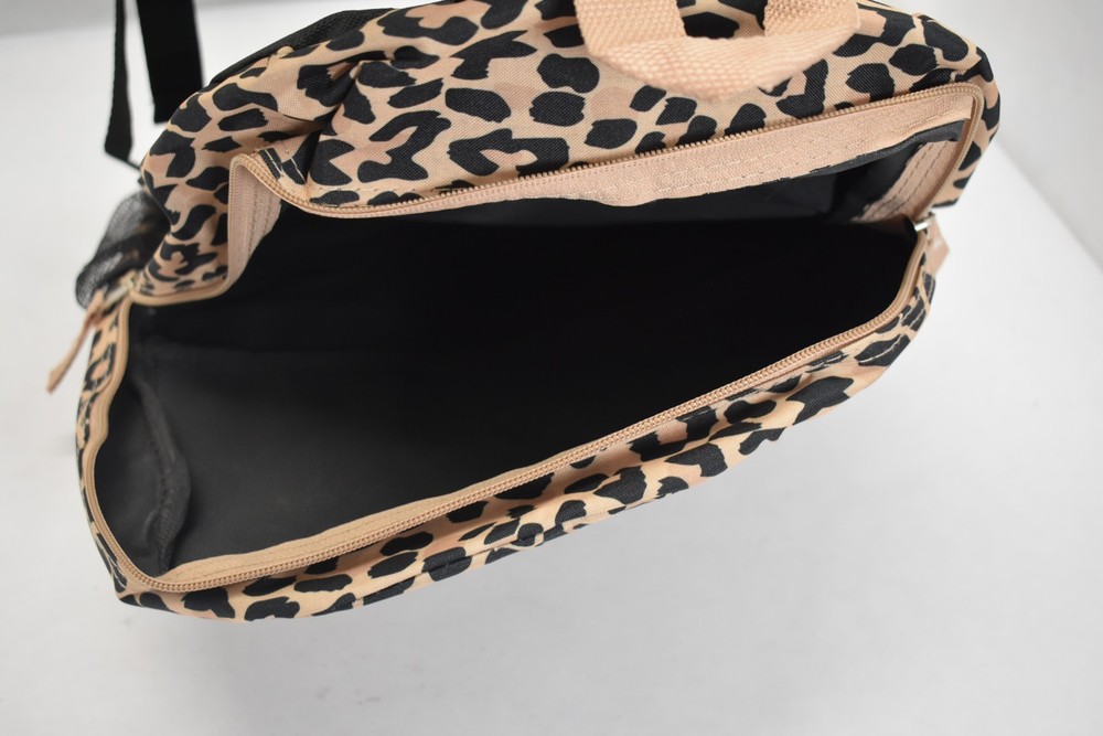 Trailmaker Girls All Over Printed 17" Backpack Padded Straps Luxurious Leopard