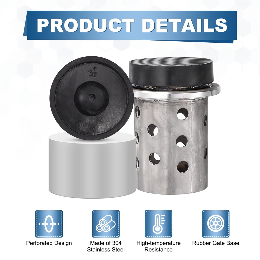 3" x 5" Perforated Casting Flask Vacuum Casting Wall Flanged with Base