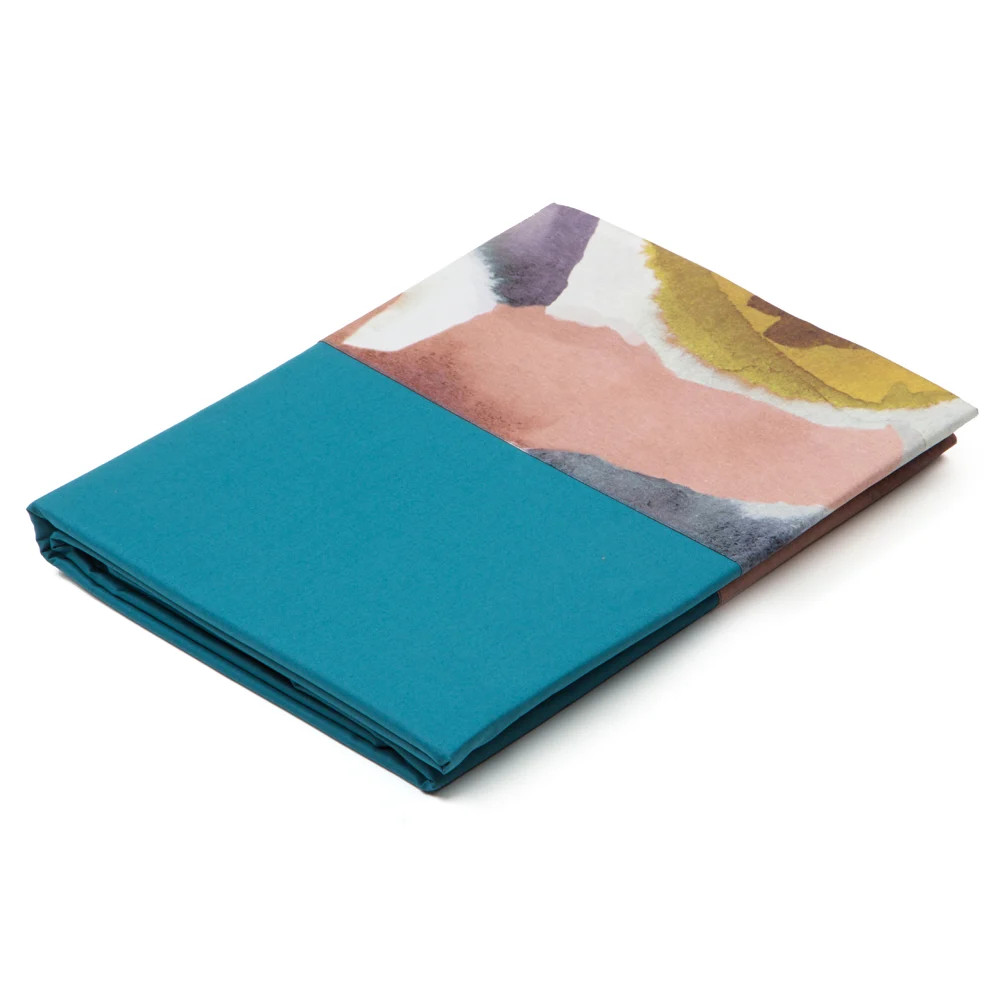 Sonia Rykiel Maison Eclat Plain Flat Sheet Queen Teal