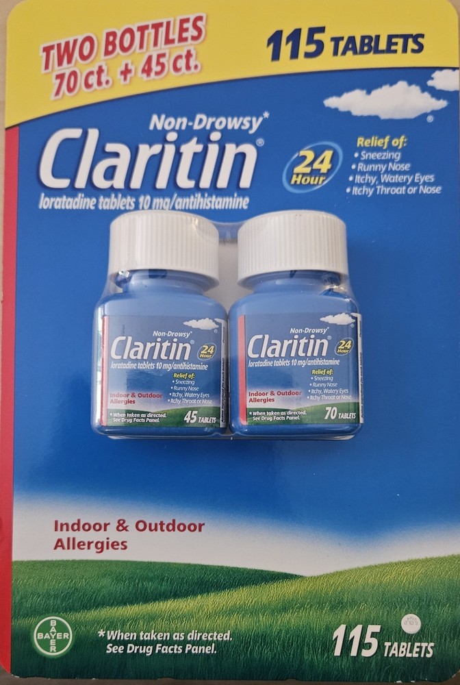 Allergy Claritin 115 Tablets, 70 Redditab (알러지약 클라리틴 한국직배송, 개인통관번호 메세지란 기재필수)