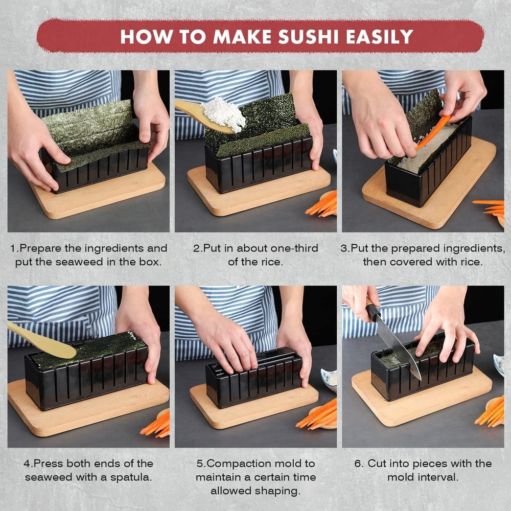 DIY Sushi Kit Featuring 21 Essential Tools for Perfect Rolls and Creative Styles