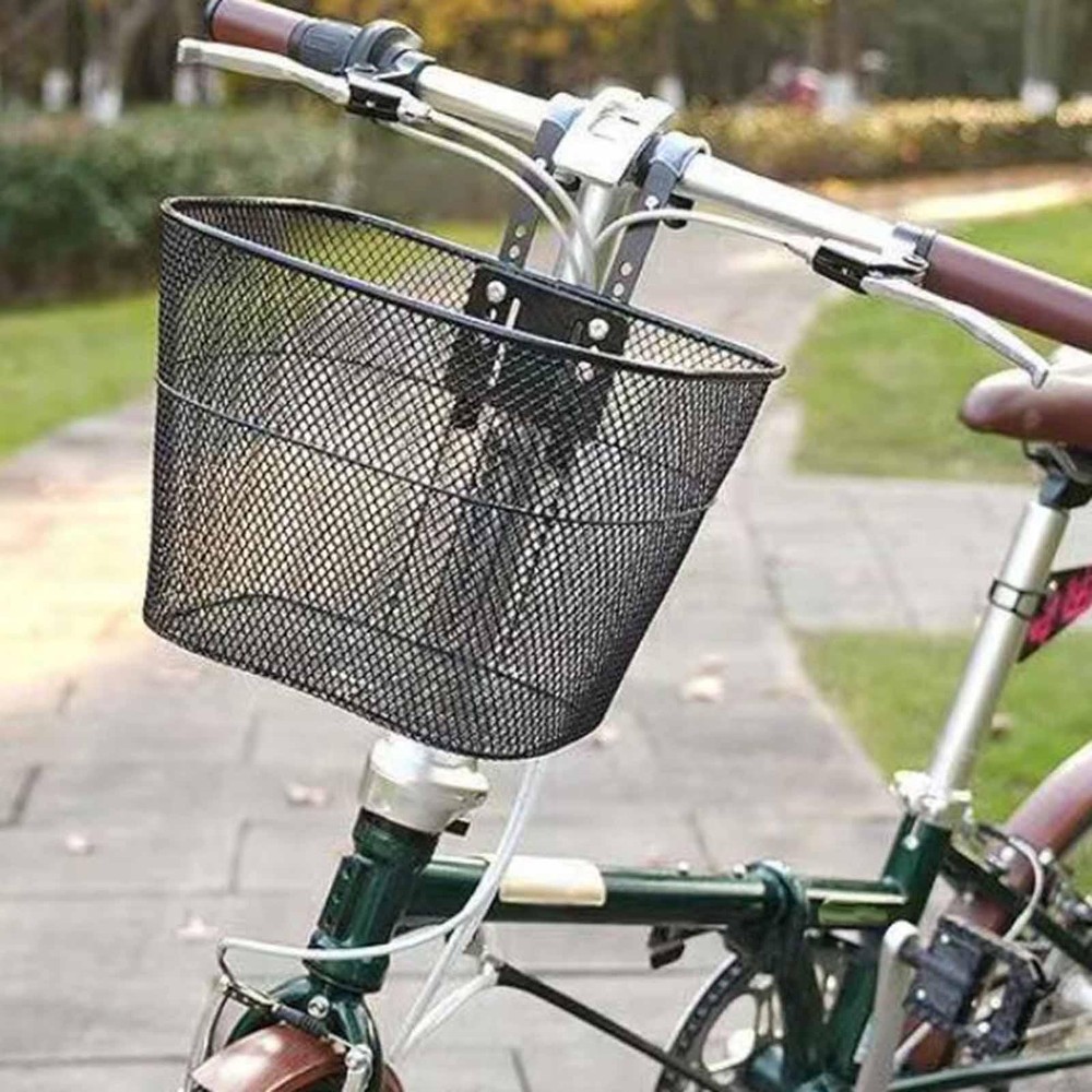 Detachable Front Bike Basket Adjustable Fitting Mountain Bike Accessory Carrier