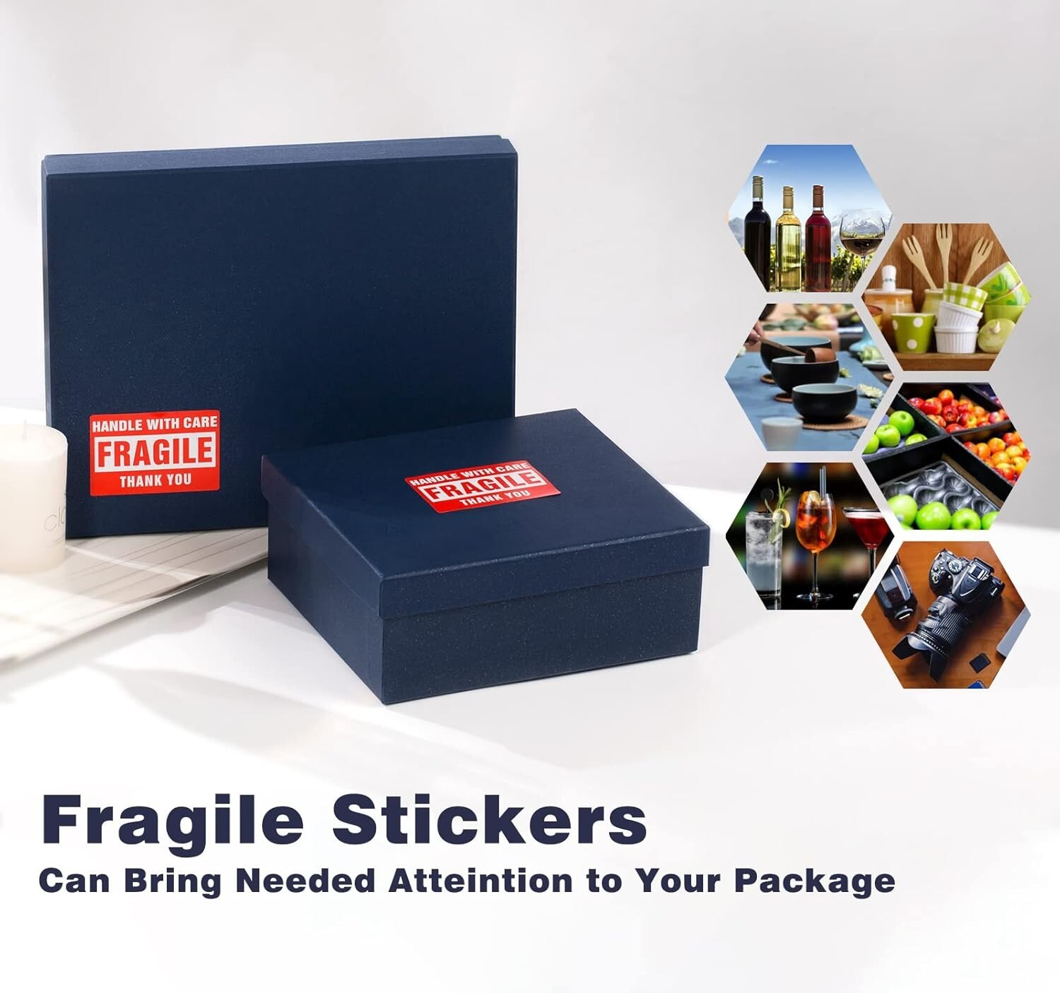 Fragile Stickers 1 Roll 500 2x3 Fragile Label Sticker Handle With Care Mailing