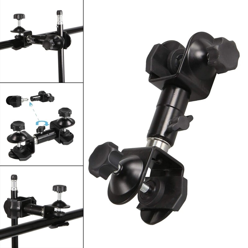 Camera C-clamp Bracket Mount Clip Pictures Taking Rain Shadow Adjustable Rack