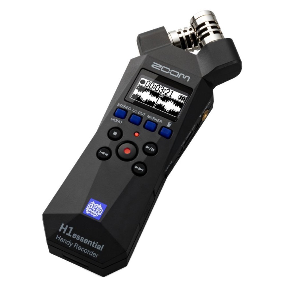Zoom H1essential Stereo Handy Recorder with 32-Bit Float and Accessibility