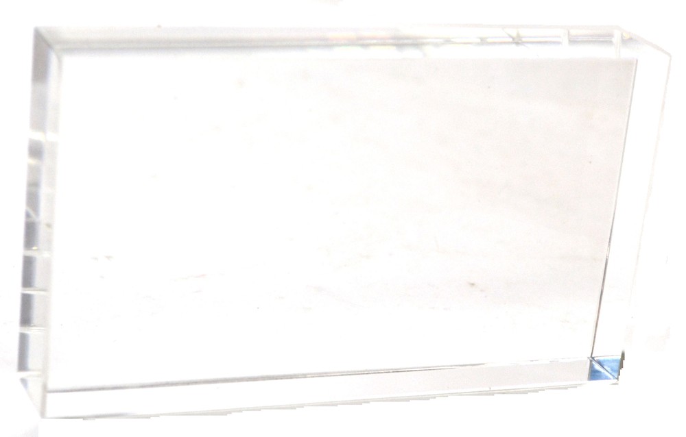 Eisco Labs Acrylic Rectangular Block; 115mm X 65mm X 18mm Size