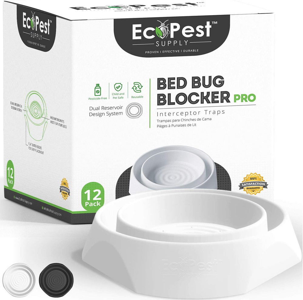 Bed Bug Interceptors – 12 Pack | Bed Bug Blocker (Pro) Interceptor Traps | Insec