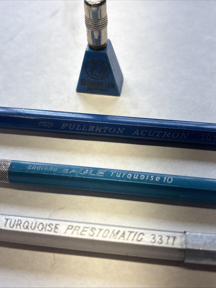 EAGLE Turquoise Prestomatic 3377, EAGLE Turquoise 10, Fullerton Acutron 1030.