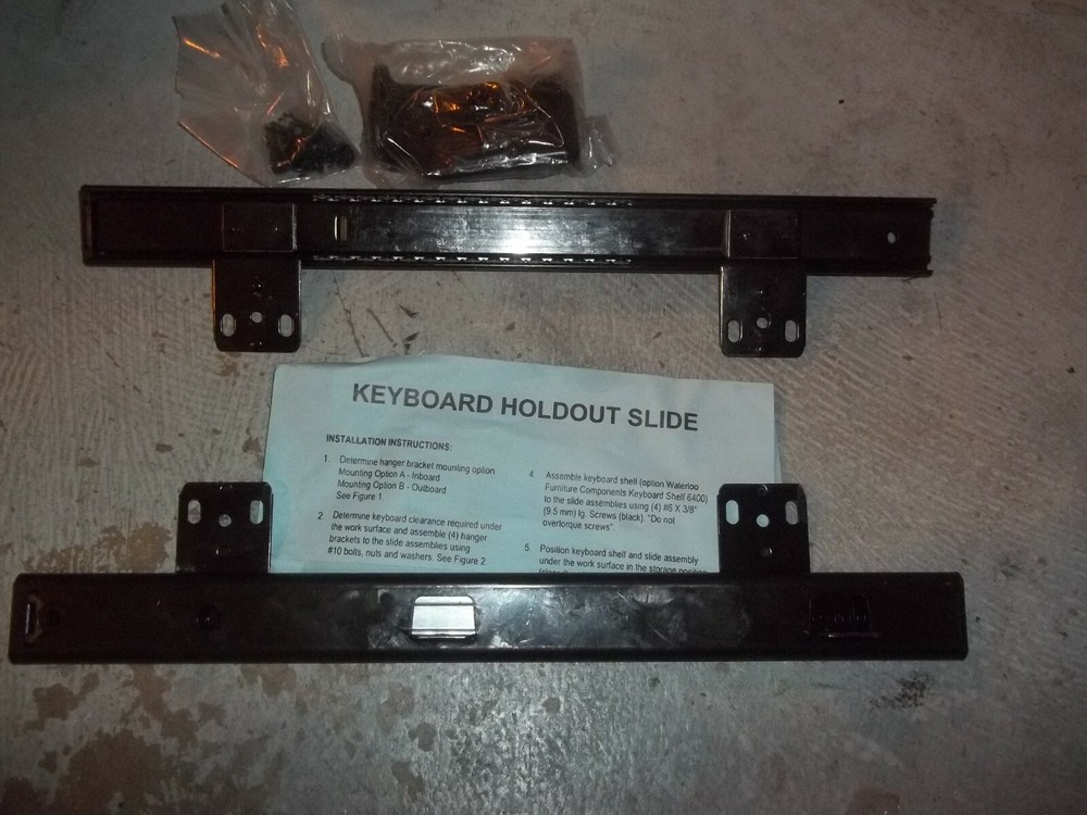 KEYBOARD HOLDOUT SLIDE  NEW  2 MOUNTING OPTIONS