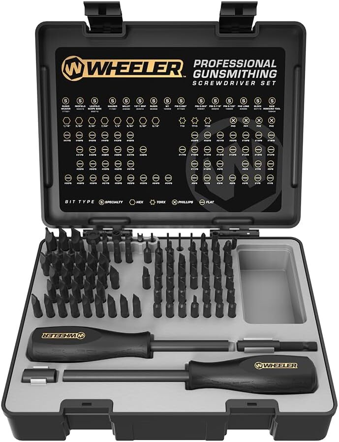 Wheeler 89 Piece Gunsmithing Screwdriver Set with Durable Construction